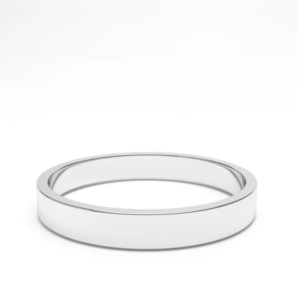 Isolerade silver eller platina ring — Stockfoto