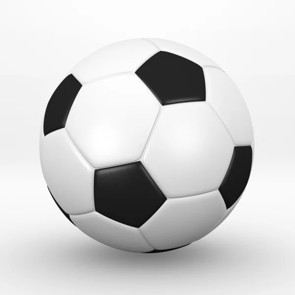 Odizolowana piłka nożna — Zdjęcie stockowe