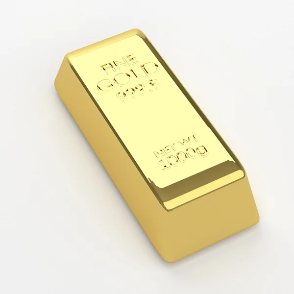Isolated gold bar — Stock Photo, Image