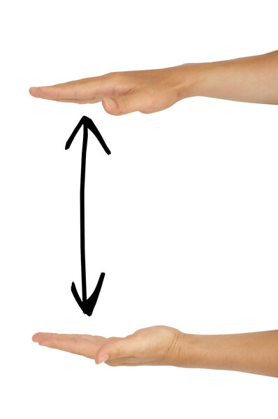 Пара изолированных рук
