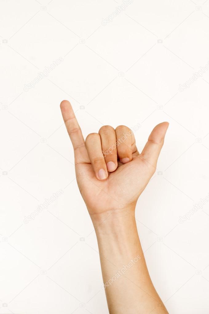 Isolated hand gesture or signal for counting Stock Photo by ©mtkang ...