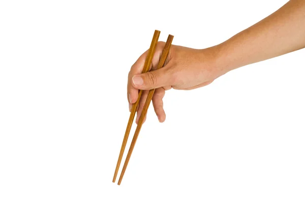 Strony gospodarstwa chopstick — Zdjęcie stockowe