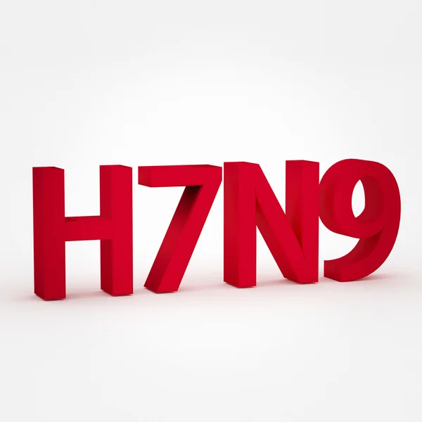 H7n9 griep of influenza virus — Stockfoto