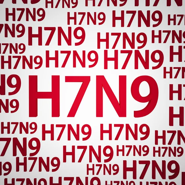 H7n9 Grippe- oder Influenzavirus — Stockfoto