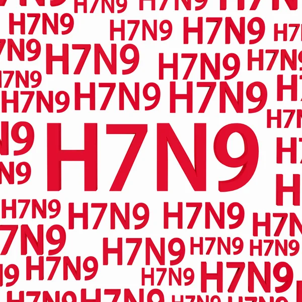 Gripe H7N9 ou vírus influenza — Fotografia de Stock