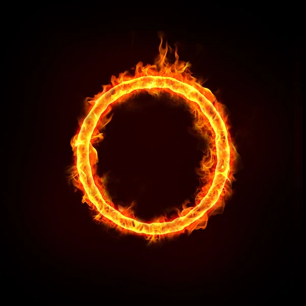 Fire ring or hoop for concepts — Stock Photo, Image
