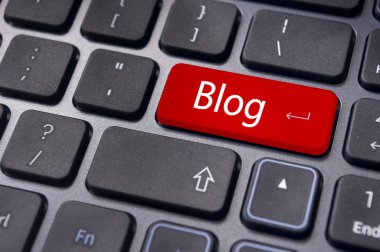Blog kavramlar, klavye üzerinde mesaj