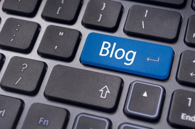 Blog kavramlar, klavye üzerinde mesaj