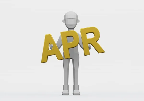 Weergave Van Dummy Met Een Maandteken Voor Datumbegrippen Van April — Stockfoto