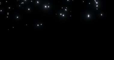 Klip kaplaması için düşen kar taneleri, Noel, kış, yeni yıl tatili.