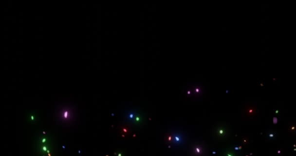 飘浮的五彩缤纷的圆球 用于梦幻般的浪漫背景覆盖 — 图库视频影像