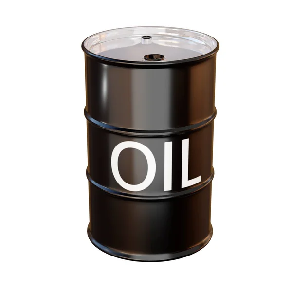 Rendering Isolato Barili Petrolio Concetti Energia — Foto Stock