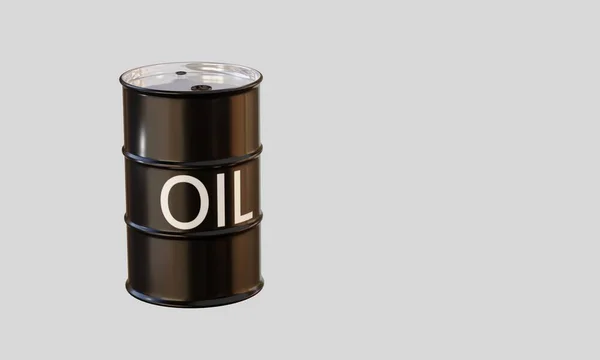 Ізольований Візуалізація Нафтових Барелів Енергетичної Концепції — стокове фото