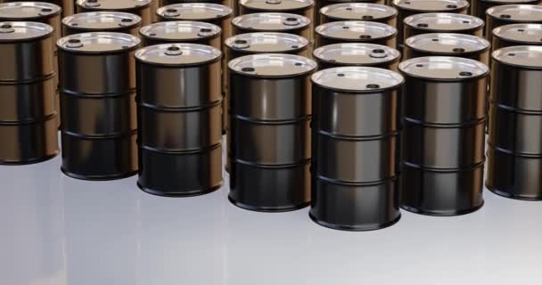 Rendimiento Barriles Para Petróleo Crudo Productos Químicos — Vídeos de Stock