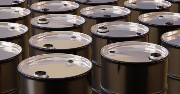 Rendimiento Barriles Para Petróleo Crudo Productos Químicos — Vídeos de Stock