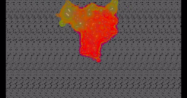 Renderizado Brasas Fuego Chispas Movimiento Remolino Movimiento Giro Tornado Archivo — Vídeos de Stock