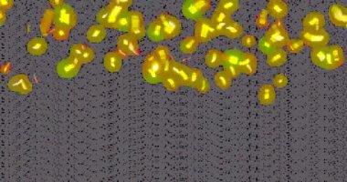 Kutlama konsepti için konfeti arka planı, üst üste koymak için alfa kanalı.