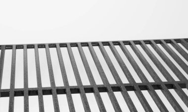 3d render of isolated barbecue bbq grill or grilling rack.