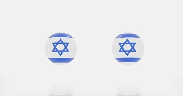 Renderizado Del Globo Israel Bandera Los Países Para Icono Símbolo —  Fotos de Stock