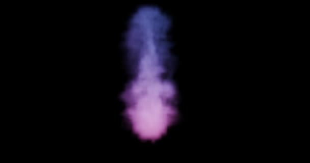 雲の形をした蒸気又は煙の3Dレンダリング — ストック動画