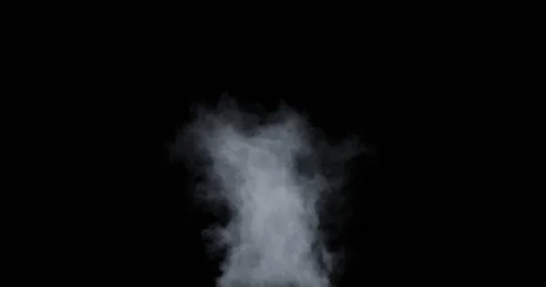 Darstellung Von Schneller Dampf Oder Rauchstruktur Isoliert Auf Schwarz — Stockfoto