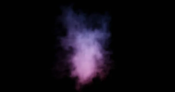 3D渲染快速蒸汽或烟雾纹理隔离在黑色上 — 图库照片