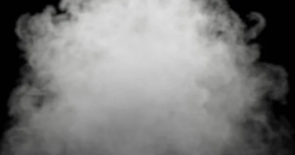 Καθιστούν Γρήγορη Υφή Ατμού Καπνού Απομονώνονται Μαύρο — Φωτογραφία Αρχείου