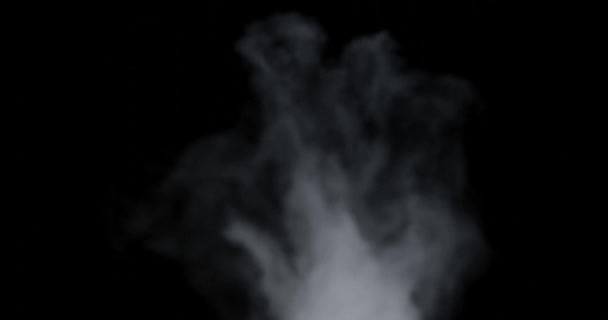 ビデオオーバーレイエフェクト用のクイック蒸気または煙の3Dレンダリング — ストック動画