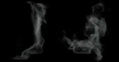 3d render of hot steam or smoke texture for food related manipulation.