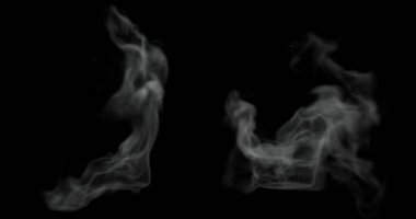 3d render of hot steam or smoke texture for food related manipulation.