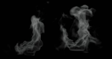 3d render of hot steam or smoke texture for food related manipulation.