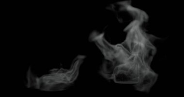 3d render of hot steam or smoke texture for food related manipulation.