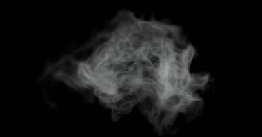 3d render of hot steam or smoke texture for food related manipulation.