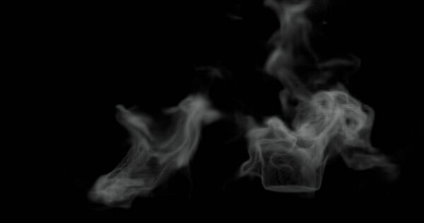 3d render of hot steam or smoke texture for food related manipulation.
