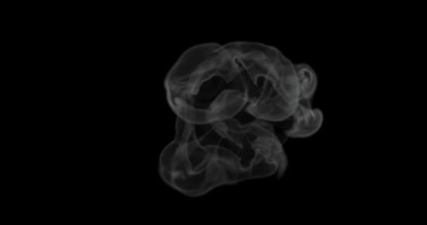 Render Top View Smoke Steam Food Hot Surface Effect Video — Stockvideo