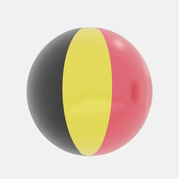 Render Globe Belgium Countries Flag Icon Symbol — Stock Photo, Image
