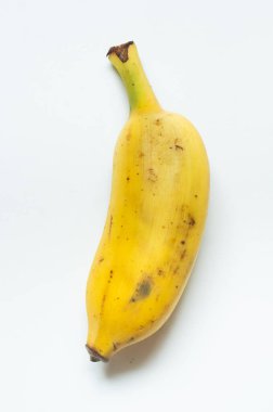 Beyaz arkaplanda muz, izole edilmiş