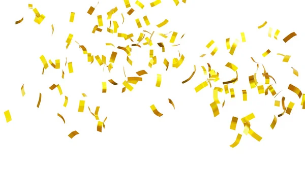 Gouden Confetti Achtergrond Voor Feesten Concept — Stockfoto