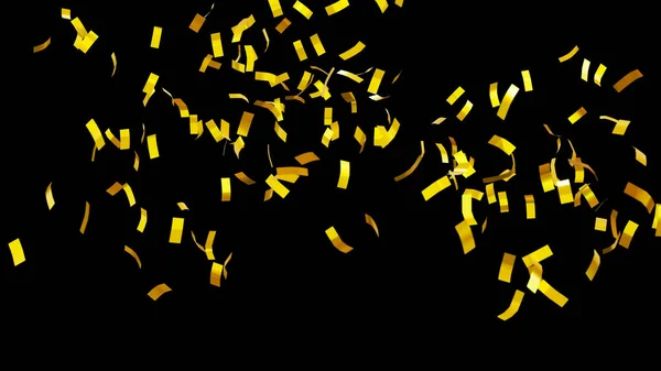 Gouden Confetti Achtergrond Voor Feesten Concept — Stockfoto