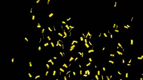 Confeti Oro Explotan Para Conceptos Celebración —  Fotos de Stock