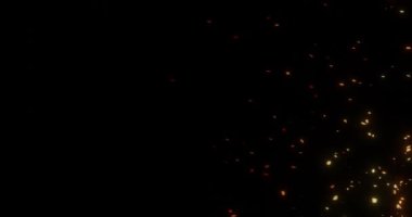 Hızlı uçan ateş, video kaplama efektleri için külleri yakar.