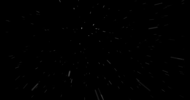 First Person View Camera View Snow Storm Blizzard Wind Render — Stock Video