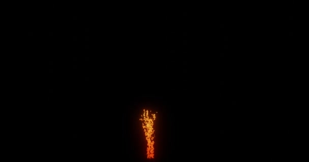 Fire Burning Embers Ash Video Overlay Effects — Wideo stockowe