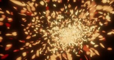 3D yangın közleri ya da bomba enkazı patlaması ya da patlama videosu. 