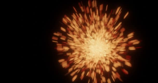 Render Fire Embers Bomb Debris Explosion Blast Video — Stock Video