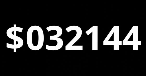 Анімація Збільшення Кількості Доларах Багатства Або Концепції Прибутку — стокове відео