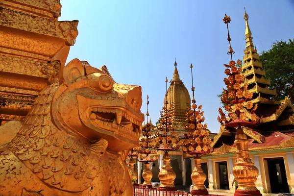 Nyaung Myanmar Visite Increíble Pagoda Shwezigon —  Fotos de Stock