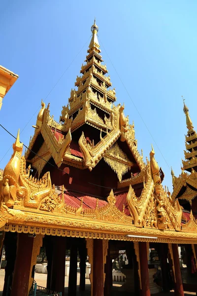 Nyaung Myanmar Visite Increíble Pagoda Shwezigon —  Fotos de Stock