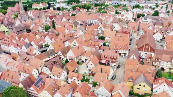 Drone Wideo Weienburga Zabytków Miasta — Wideo stockowe