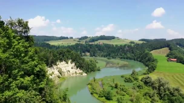 Fantastyczny Krajobraz Podnóża Alp Iller — Wideo stockowe